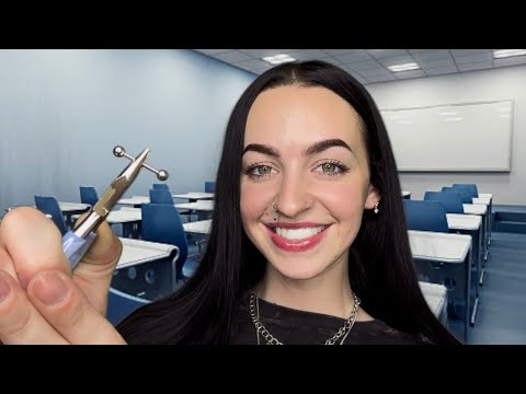 [ASMR] Removing All Of Your Face Piercings In Class RP