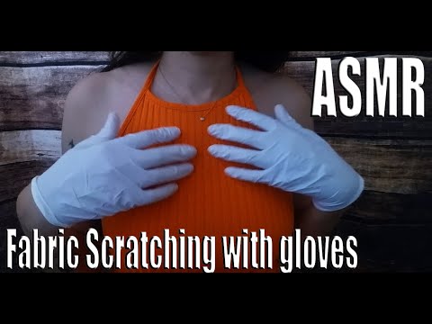 {ASMR} Fabric Scratching with white Gloves