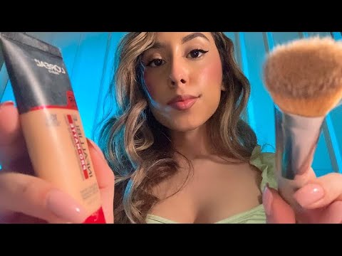 ASMR Doing Your Makeup For Your Midnight Shift Job (personal attention)