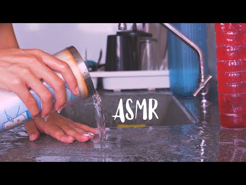 ASMR - 🫧 Lavando a louça novamente só pra te fazer dormir 🚰| Sons de espuma 🧼 água 💧e tapping 🍽