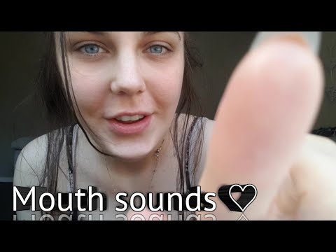 ASMR || Mouth sounds, Some tapping & Whispering ++ ||