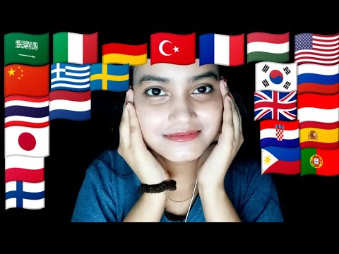 ASMR ~ How To Say "Very Funny" In Different Languages With Mouth Sounds