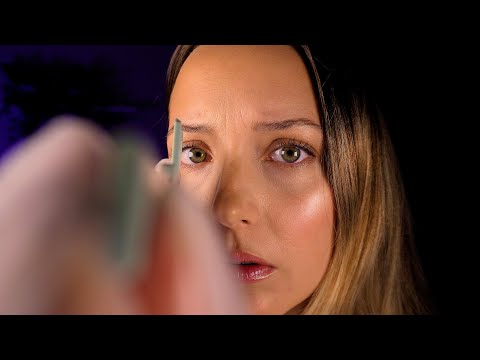 ASMR Cranial Assessment | latex glove physical examination of the head