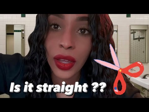 ASMR| CUTTING YOUR HAIR IN RESTROOM #roleplay