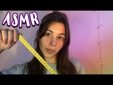ASMR CASUALLY MEASURING YOUR FACE (slow inaudible whispers, gentle personal attention, cozy af)