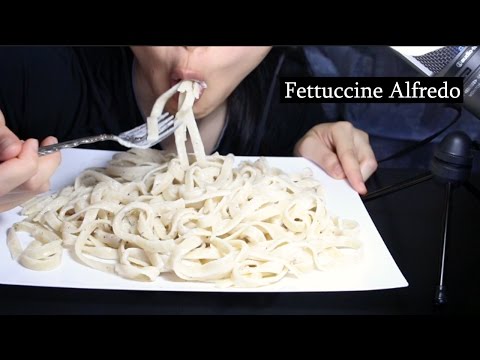 ASMR Fettuccine Alfredo | Eating Sounds