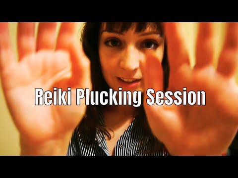 ⭐ASMR Healing Reiki Plucking Session ✨ (Rain Sounds, Soft Spoken, Mouth sounds)
