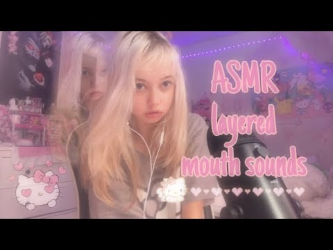 ASMR layered mouth sounds!👄(fast and aggressive)