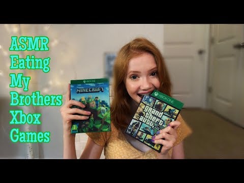 [ASMR] Eating My Brother’s X-box Games
