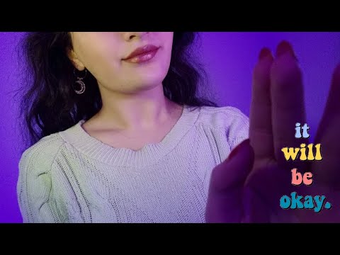 ASMR🌌IT'S OK~~RELAX ~~breath whispers and hand movement💤😴
