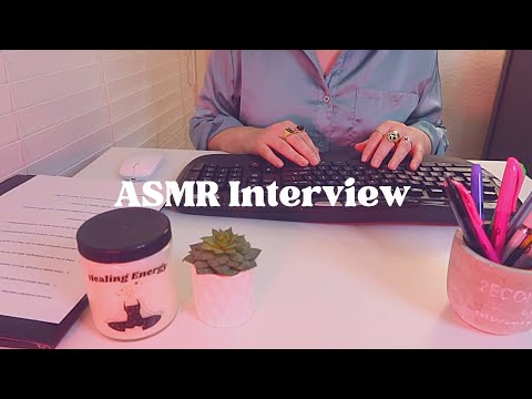 ASMR Interview for a Personal Assistant 👩🏻‍💼✨Lots Of Typing | Soft-Spoken