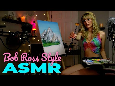 Bob Ross Painting and personal update Soft Spoken ASMR
