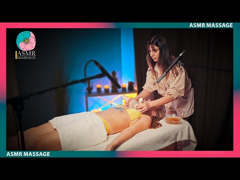 ASMR Massage with Thai Herbal Balls by Olga for Model Malibu😋