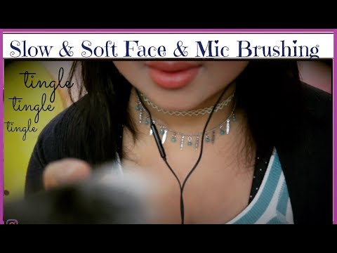 ASMR || Face & Mic Brushing || Slow, Soft || Ghetto ASMR Collab || FULL Video || You are beautiful