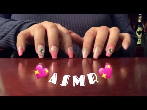ASMR💖 tapping on surface and scratching