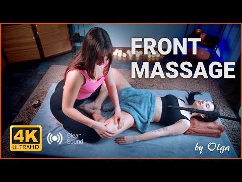 Smooth Movements 💆‍♀️ on Abdominal  🤤 || Relaxing Front Massage by #olga