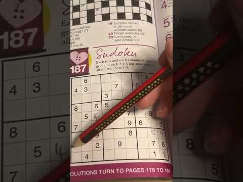 sudoku asmr! 🧮 full video on my channel #asmr #sudoku #sudokuasmr #asmrsudoku