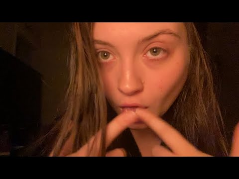 ASMR | stuttering, kisses, spit painting, personal attention, tongue fluttering, hand movements 💛