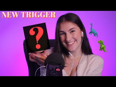 [ASMR] fall asleep instantly with my new trigger 🦖🤍+ rambeling (German/deutsch)