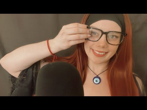 ASMR | Mouth Sounds + Glasses Tapping