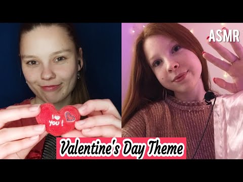 ASMR Red Triggers ❤️ Tapping & Scratching ❤️ Collab with SophiaCamille ASMR