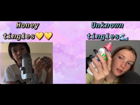 Collab with Unknown Tingles ASMR:)💗 Inaudible whispering and tapping❤️