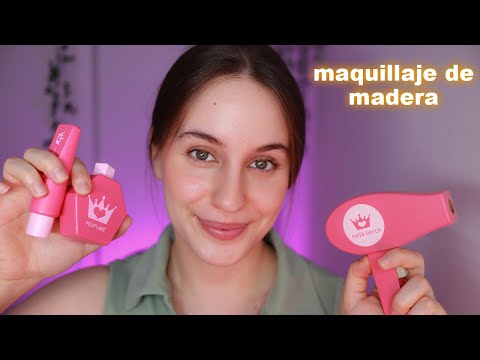 asmr - Maquillaje de MADERA 🪵💄 (roleplay en español)