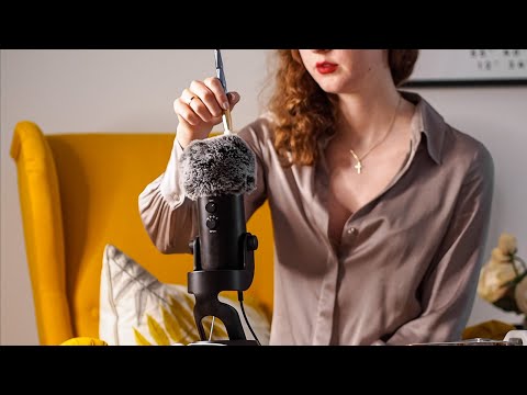 ASMR Microphone Brushing for intense tingles 👀 (no talking)
