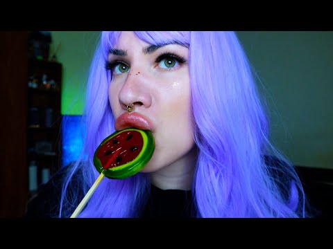 ASMR Licking lollipop | Mouth sounds | Best sounds for relation