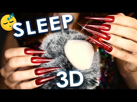 3D ASMR 😴 12 Hours Head Massage & Brushing for DEEP SLEEP (No Talking)
