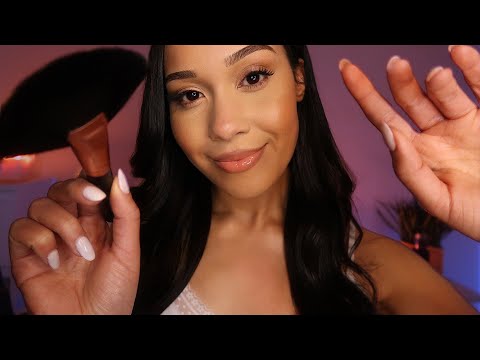 ASMR Pampering You To Sleep 🌙 The BEST Hair Brushing, Face Brushing, Affirmations To Calm Anxiety