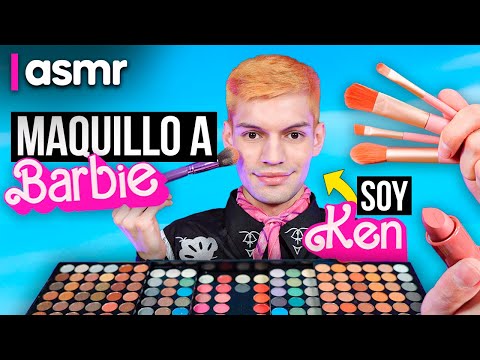 ASMR soy Ken y hago un maquillaje a Barbie roleplay en ASMR español