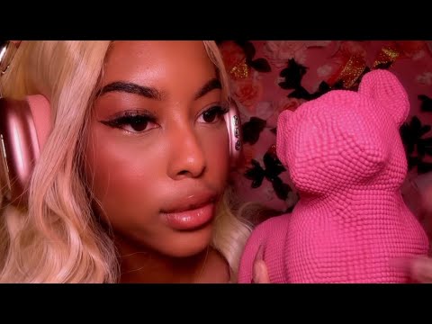 ASMR | PINK UNIVERSE | Unlimited pink tingles (tingles,whispering,tapping & applications sounds)