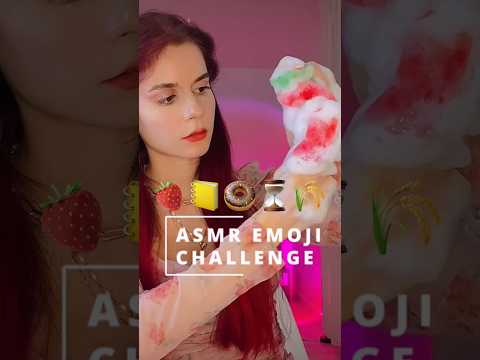ASMR Pink Emoji Challenge 🍓📒🍩⏳🌾