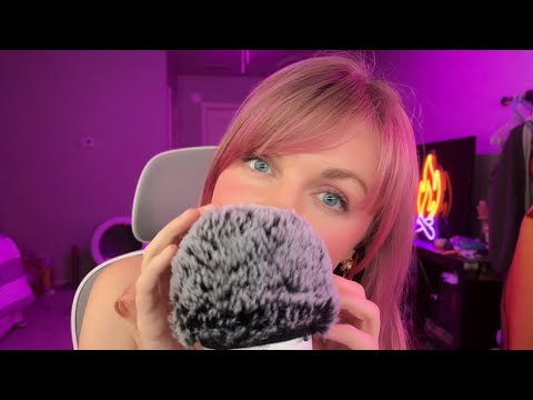 ASMR | Extremely Up-Close Whispers and Gentle Mic Scratching