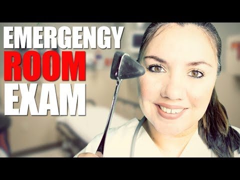 ASMR Emergency Room Medical Exam Role Play | Writing Sounds