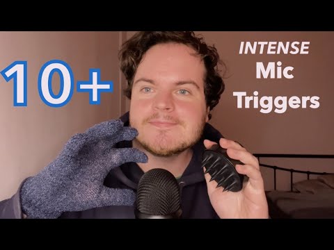 Top 10 Fast & Aggressive ASMR Intense Mic Triggers!