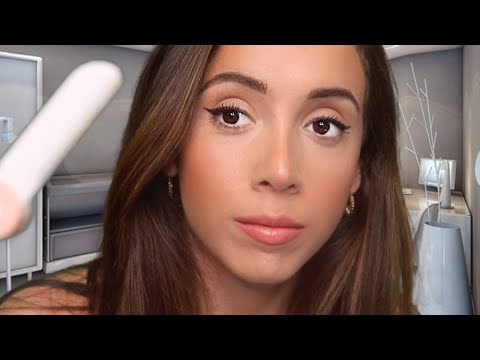 ASMR Medical Aesthetician Face Shaving - DERMAPLANING | shaving sounds, personal attention, tapping