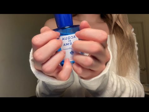 ASMR lofi tapping on perfume bottles