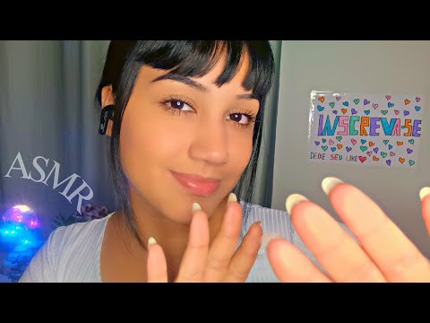 ASMR- SPIT PAINTING 💦 MASSAGEM FACIAL super relaxante e completa 💤