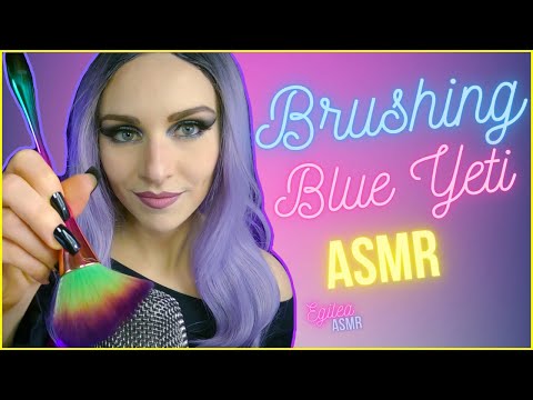 ASMR Gentle mic brushing. Blue Yeti. Help you sleep. Soft sounds for relax. (No talking)