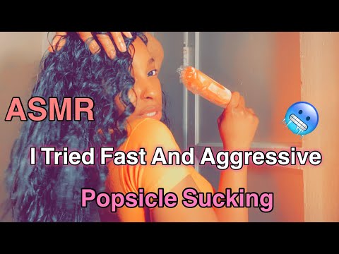ASMR | I Tried Fast And Aggressive Popsicle Sucking 🥶😱