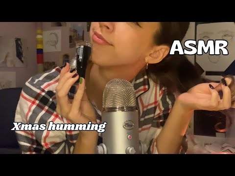 humming Christmas songs to you while painting my nails | ASMR