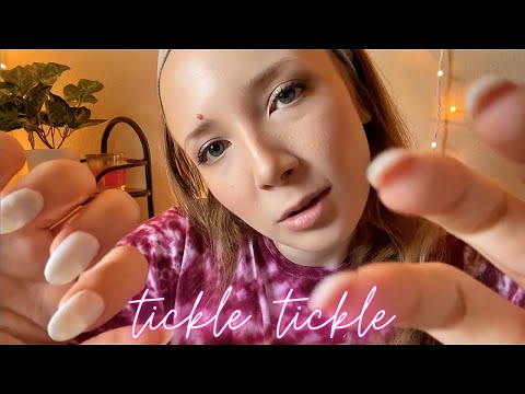 ASMR Tickling & Scratching Your Face | Up-Close Chit-Chat Ramble