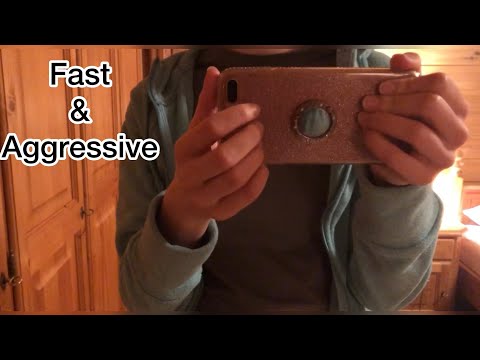 ASMR | Fast & aggressive IPhone/camera tapping ✨