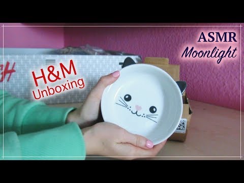 ASMR H&M Unboxing - Tapping, Scratching, Haul ❤️