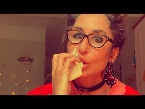 ASMR ear eating, biting and nibbling| new mics | 💦👅 | honeyed spoon |might have broken one mic
