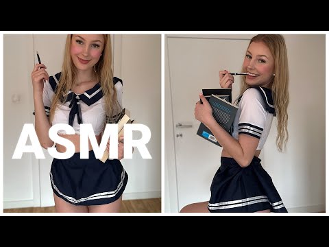 I am asking YOU for a better grade 🥺 | ASMR Roleplay