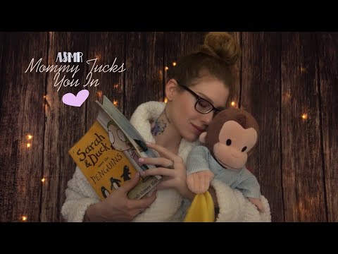 ASMR Mommy Tucks You In | ⛈ 🌫 During A Thunderstorm 🌈⚡️