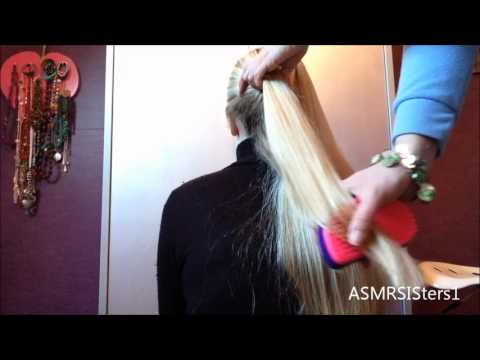 ♥♥ ASMR Hair Brushing & Hair Play ♥♥